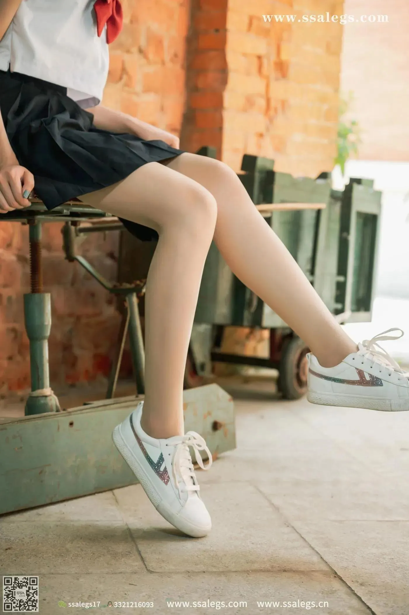 [SSA丝社]超清写真 NO.422 漫漫白色jk制服肉丝写真(下) [84P]插图4